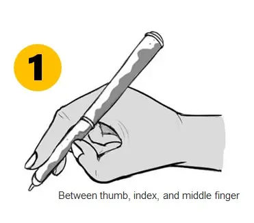 Pen-Holding-Styles-Between-thumb-index-middle-finger