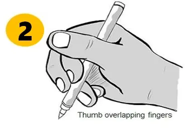 Pen-Holding-Style-Thumb-Overlapping-Fingers