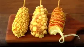 فیلم/ طرز تهیه کورن داگ به سبک کره ای ها
