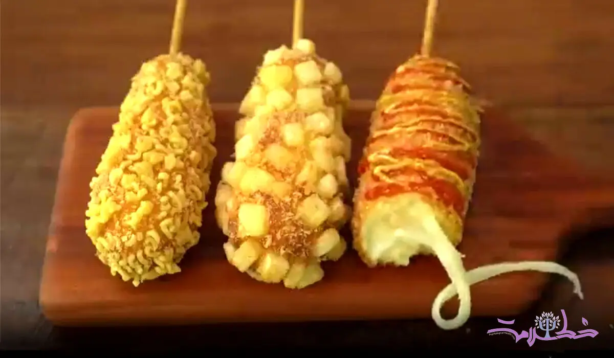 فیلم/ طرز تهیه کورن داگ به سبک کره ای ها