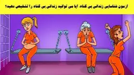 تست هوش /  زندانی بی گناه را پیدا کنید! 