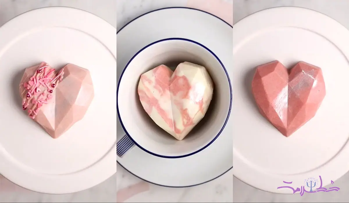 فیلم/ قلب های شکلاتی برای مهمانان عید + طرز تهیه