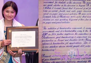 زیباترین خط جهان متعلق به کیست؟ / این دستخط در اینترنت که همه را شگفت زده کرد