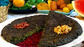 طرز تهیه کوکو‌ گردو‌ با رب انار با طعمی فراموش نشدنی + فوری و آسان