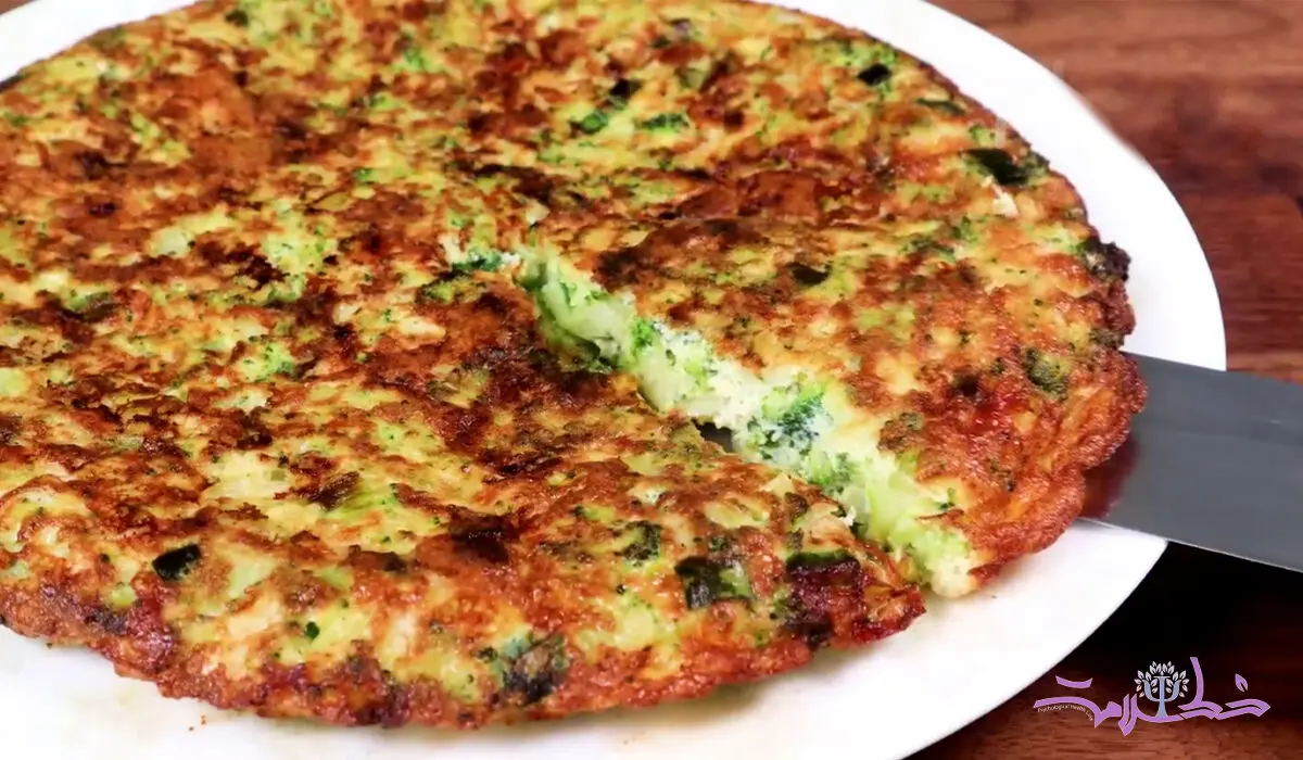 فیلم/ طرز تهیه کوکوی کلم بروکلی به سبک و طعم خاص + فوری و بدون گوشت و ارزان