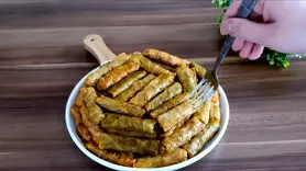 فیلم/ طرز تهیه متفاوت ترین دلمه با کلم + فوری و جذاب