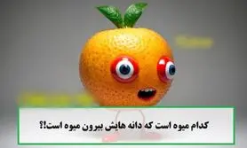 تست هوش/ کدام میوه دانه هایش خارج میوه است؟