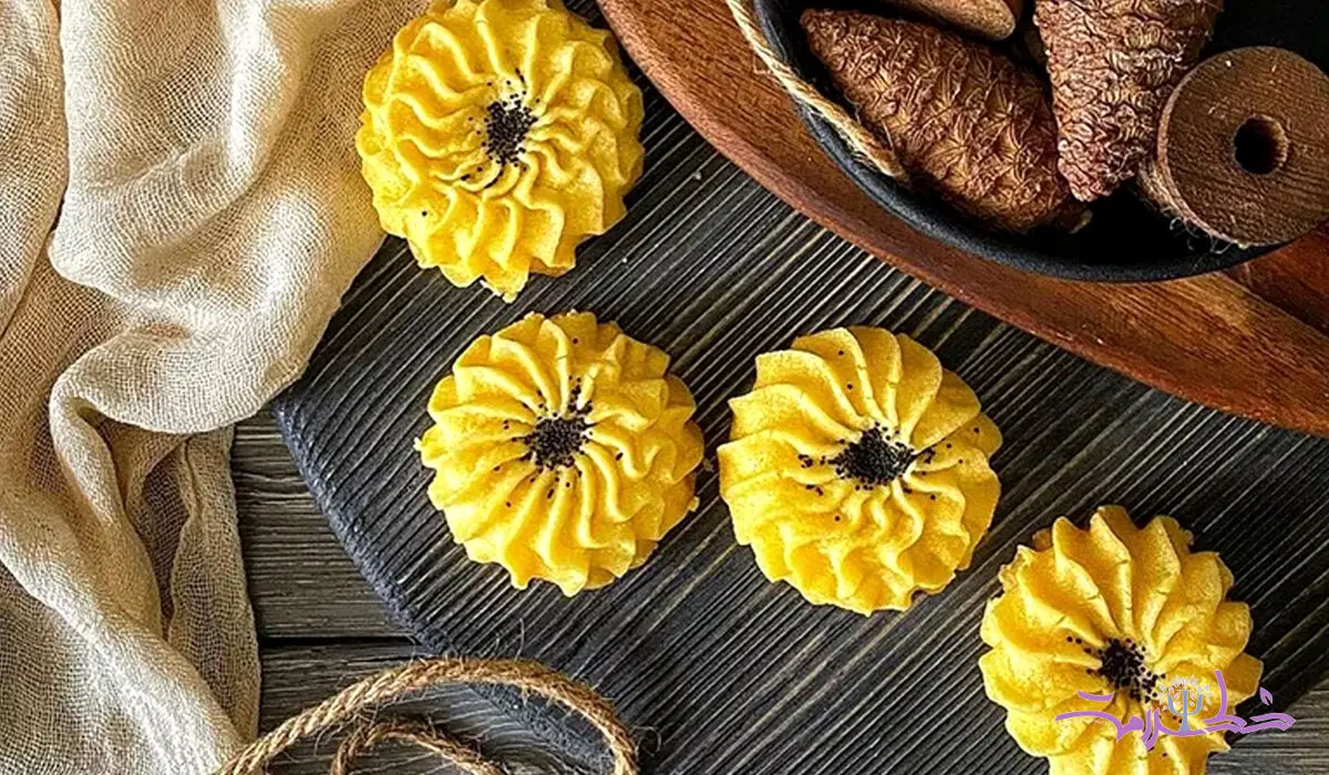 طرز تهیه شیرینی زعفرانی خانگی +فوری و ارزان برای عید و افطار