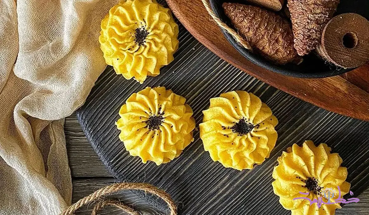 طرز تهیه شیرینی زعفرانی خانگی +فوری و ارزان برای عید و افطار