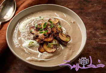 طرز تهیه سوپ خوش عطر قارچ و تلخون