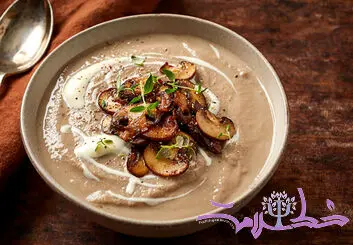 طرز تهیه سوپ خوش عطر قارچ و تلخون