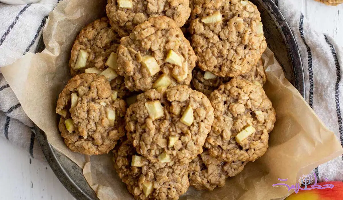 فیلم/ طرز تهیه کوکی سیب عصرانه ای جذاب + فوری، سالم و اقتصادی