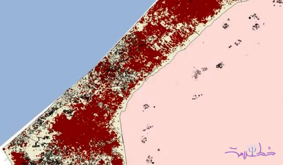 اسرائیل 80 هزار تن مواد منفجره در غزه ریخته است + نقشه