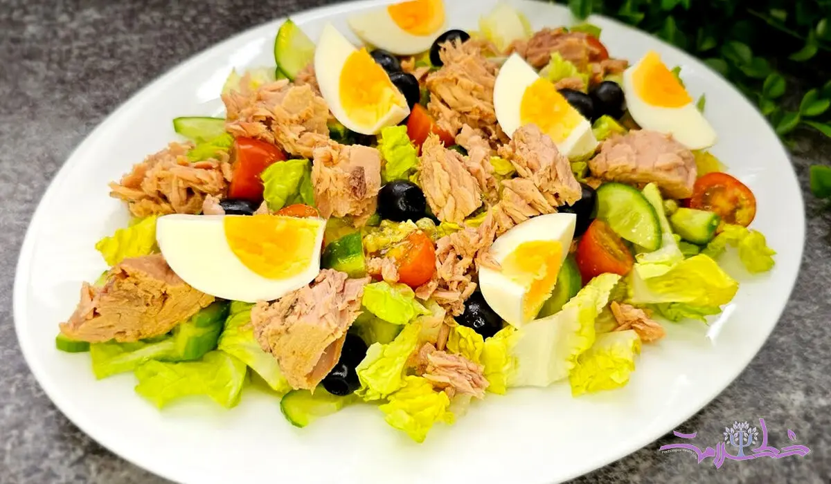 فیلم/ طرز تهیه سالاد تن ماهی با سس مخصوص + فوری و سرشار از پروتئین