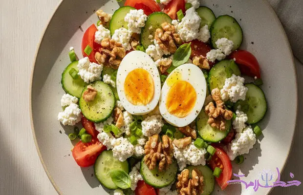 افسردگی و بی انگیزگی داری؟ این میان وعده از مواد اولیه مغز حمایت می کند!/ ترکیب شگفت انگیز تخم مرغ ،گردو با سبزیجات تازه