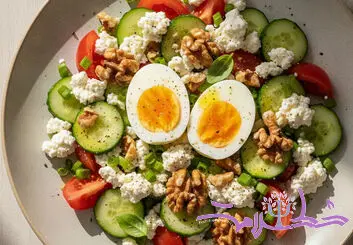 افسردگی و بی انگیزگی داری؟ این میان وعده از مواد اولیه مغز حمایت می کند!/ ترکیب شگفت انگیز تخم مرغ ،گردو با سبزیجات تازه