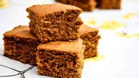 طرز تهیه شیرینی زنجبیلی با کارامل خرما / رژیمی و سالم 