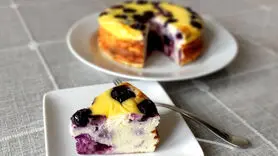 فیلم / طرز تهیه چیز کیک رژیمی با ماست + فوت و فن 