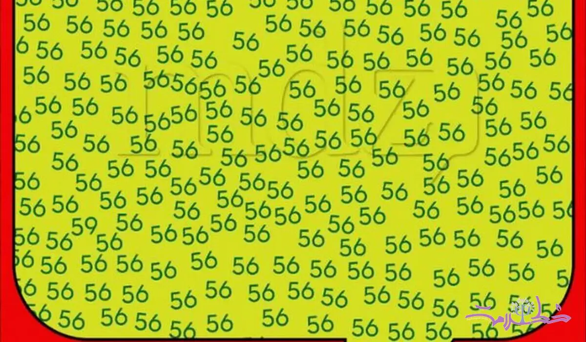 قدرت دید و ذهن ات را با پیدا کردن عدد 59 مشخص کن