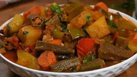 فیلم/ طرز  تهیه خوراک سبزیجات به روش یمنی