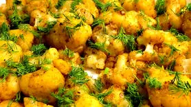 فیلم/ نحوه تهیه گل کلم خوش طعم به روشی جدید + فوری و ارزان بدون گوشت
