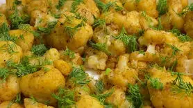 فیلم/ نحوه تهیه گل کلم خوش طعم به روشی جدید + فوری و ارزان بدون گوشت