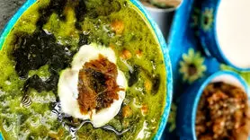 طرز تهیه آش اسفناج برای افطار +فوری و ساده