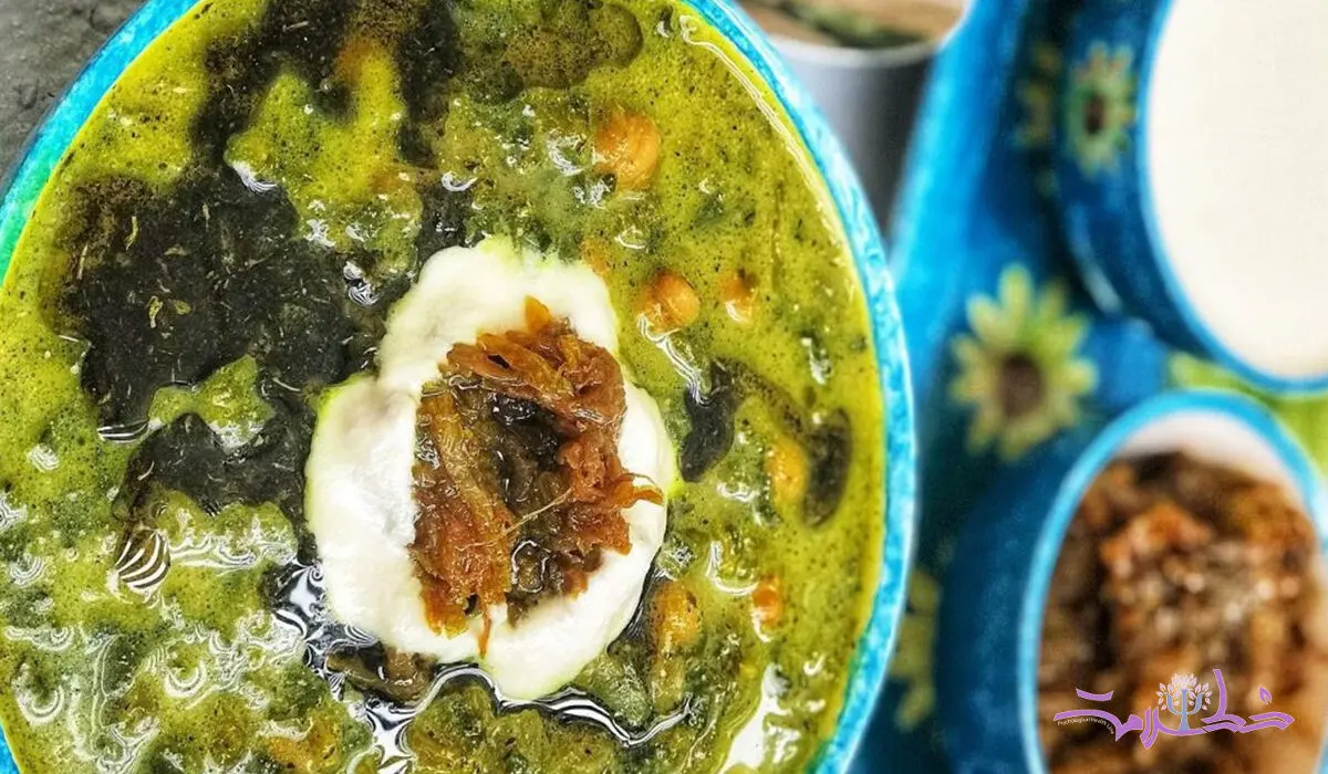 طرز تهیه آش اسفناج برای افطار +فوری و ساده