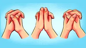 تست شخصیت /  تشخیص ویژگی شخصیت از نحوه قلاب کردن دستها