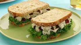 طرز تهیه ساندویچ سالاد مرغ با طعم ترخون / فوری و رژیمی
