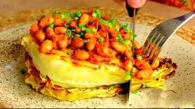 فیلم/ طرز تهیه کلم تنوری و لوبیا مجلسی و رژیمی+ فوری و ارزان با طعم خاص