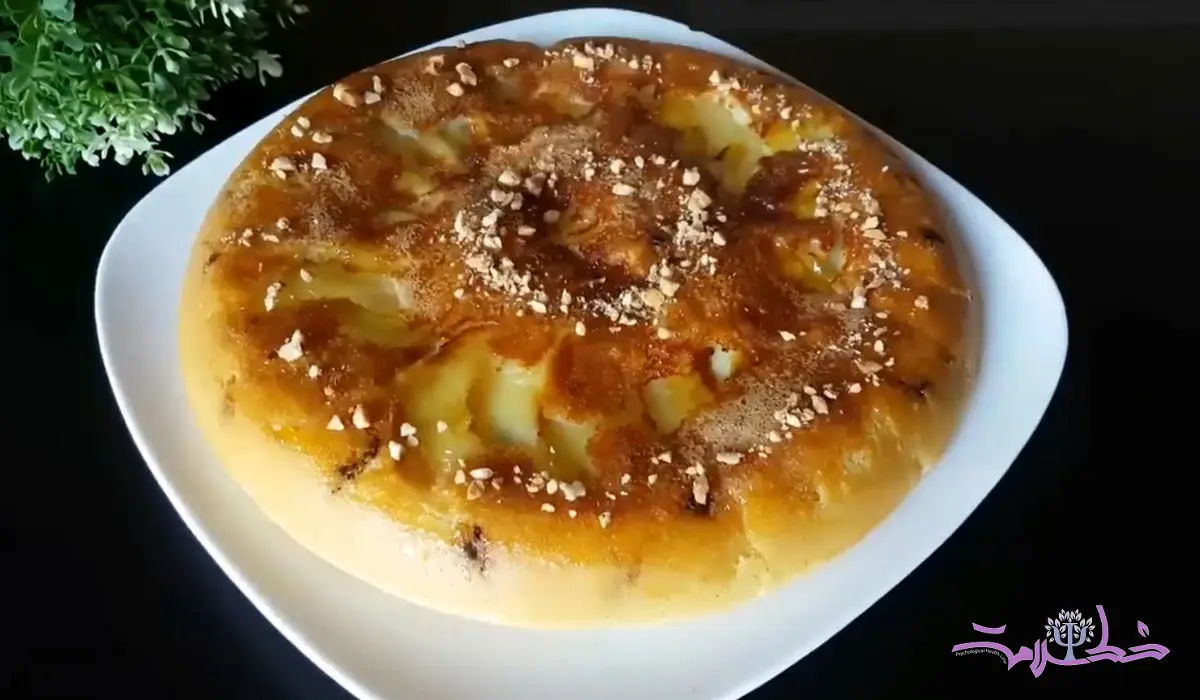 فیلم/ طرز تهیه کیک سیب 30 دقیقه ای + فوری و بدون فر