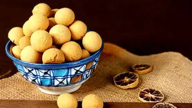 طرز تهیه حاجی بادام شیرینی یزد در خانه برای عید نوروز + خواص حاجی بادام