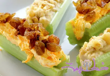 طرز تهیه ساقه کرفس پر شده لوکس و مجلسی