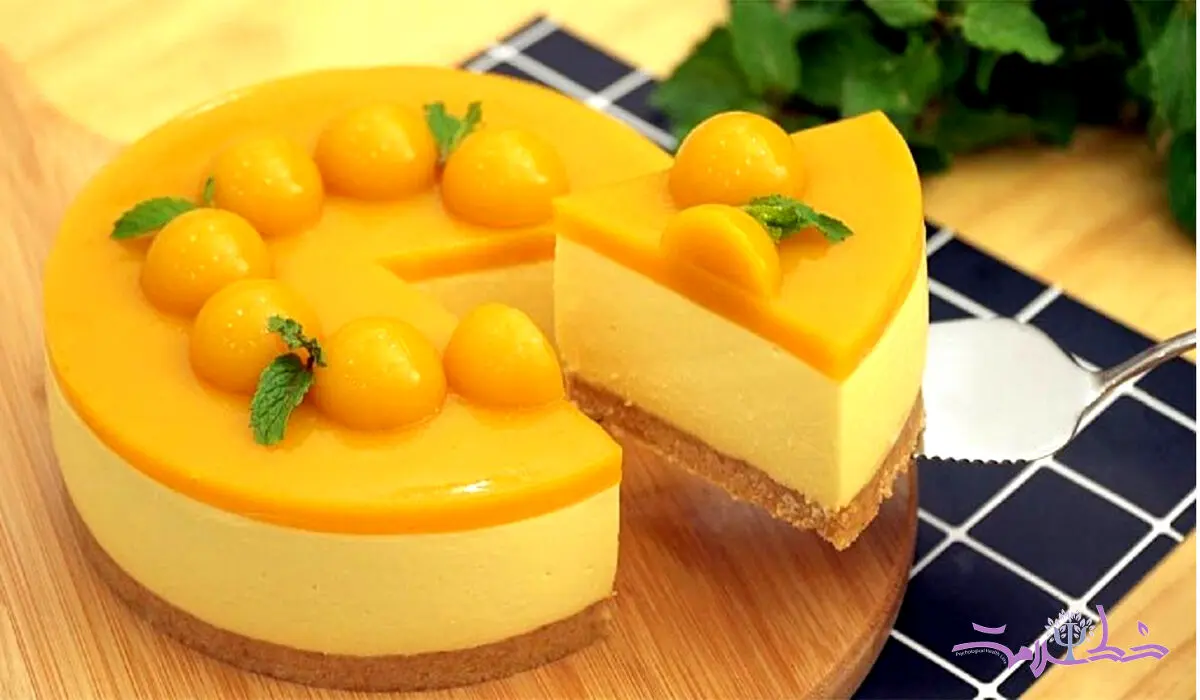 طرز تهیه چیز کیک انبه دسری خوشمزه