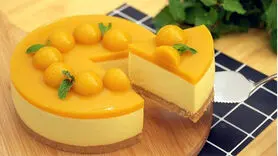 طرز تهیه چیز کیک انبه دسری خوشمزه