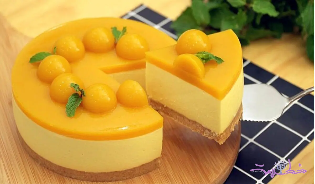 طرز تهیه چیز کیک انبه دسری خوشمزه