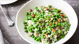 طرز تهیه سالاد نخود فرنگی با سس مخصوص 