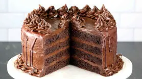 طرز تهیه کیک کاکائویی پف دار بدون فر