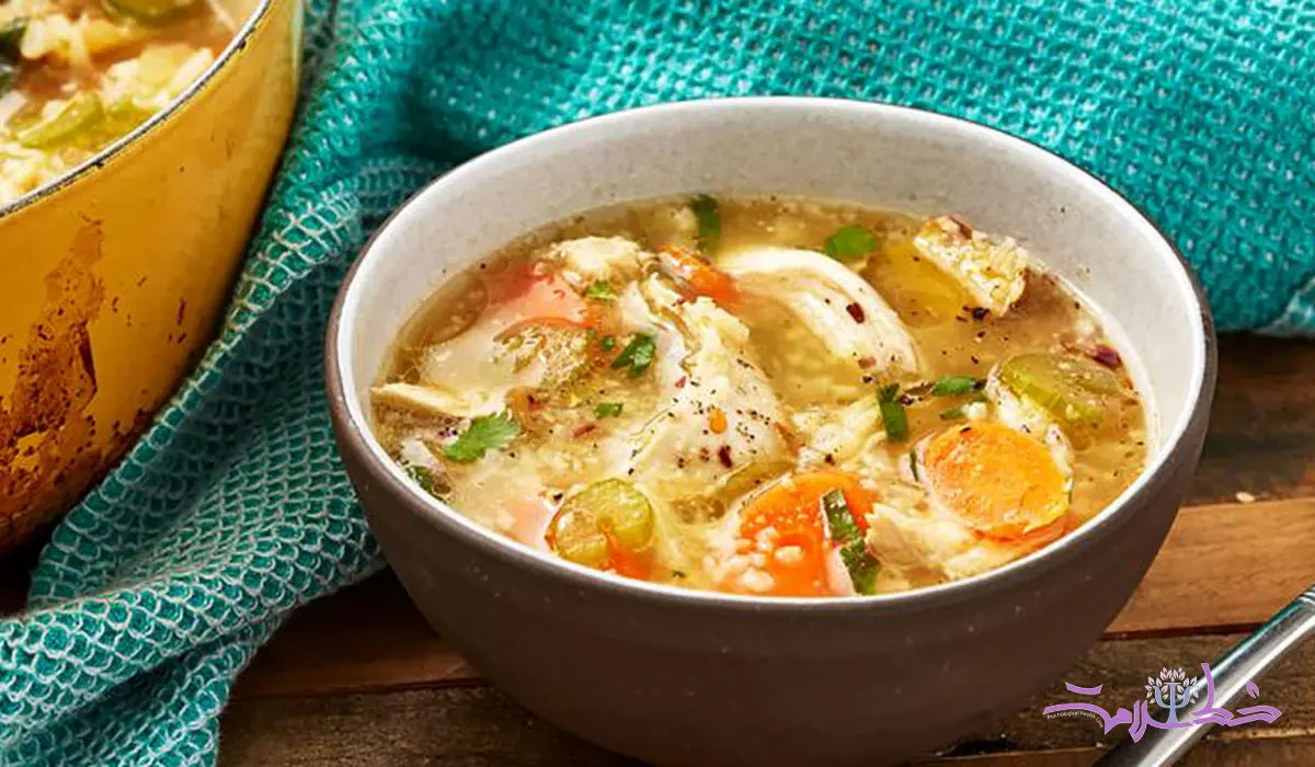 طرز تهیه سوپ مرغ چاق خوشمزه و آسان
