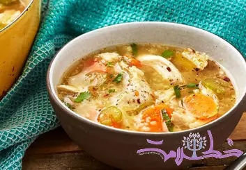 طرز تهیه سوپ مرغ چاق خوشمزه و آسان