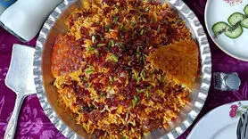 طرز تهیه پلو معطر مخلوط با مرغ / یک شام فوری و راحت
