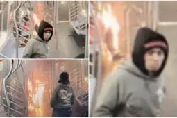حادثه وحشتناک در متروی نیویورک: افراد ناشناس زنی را به آتش کشیدند + فیلم
