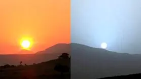 تماشای غروب متفاوت خورشید در سیارات فضایی + فیلم