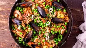 طرز تهیه پایا به سبک اسپانیایی ها / رنگین کمان پروتئینی !