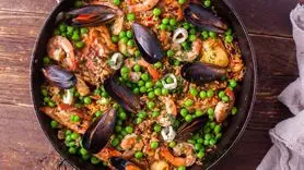 طرز تهیه پایا به سبک اسپانیایی ها / رنگین کمان پروتئینی !