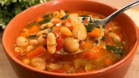 فیلم/ طرز تهیه سوپ لوبیا به سبک ایتالیایی + ارزان و فوری