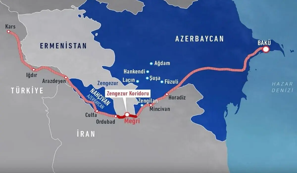 کریدور زنگزور کجاست؟ / اهمیت استراتژیک کریدور زنگزور برای ایران