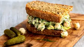 طرز تهیه ساندویچ نخود رژیمی و پر خاصیت/غذایی به سبک اروپایی ها