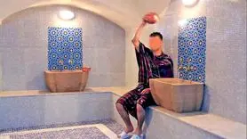 فواید کشیدن سنگ پا و سفیداب کردن در حمام